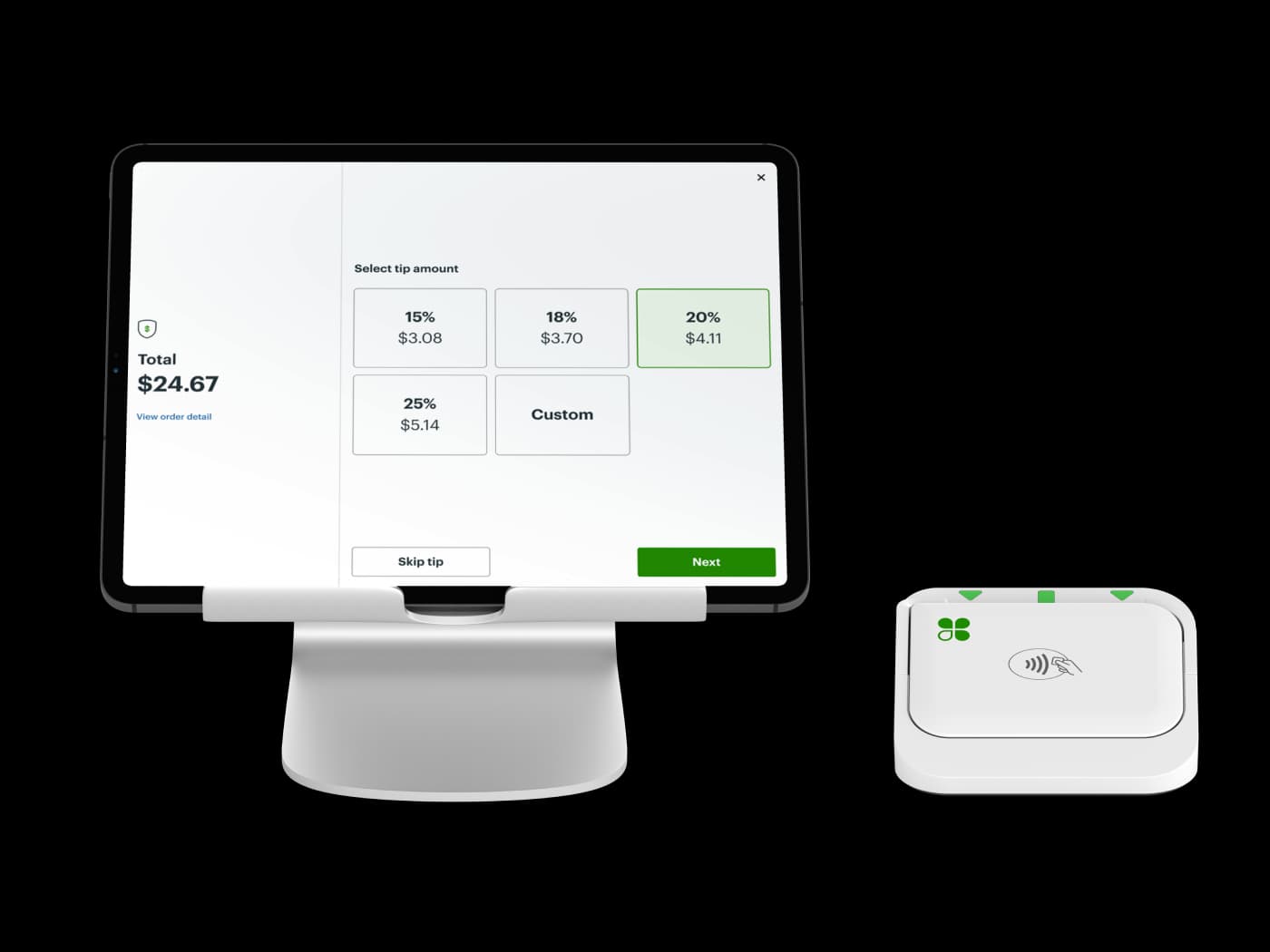 Clover Go with tablet checkout